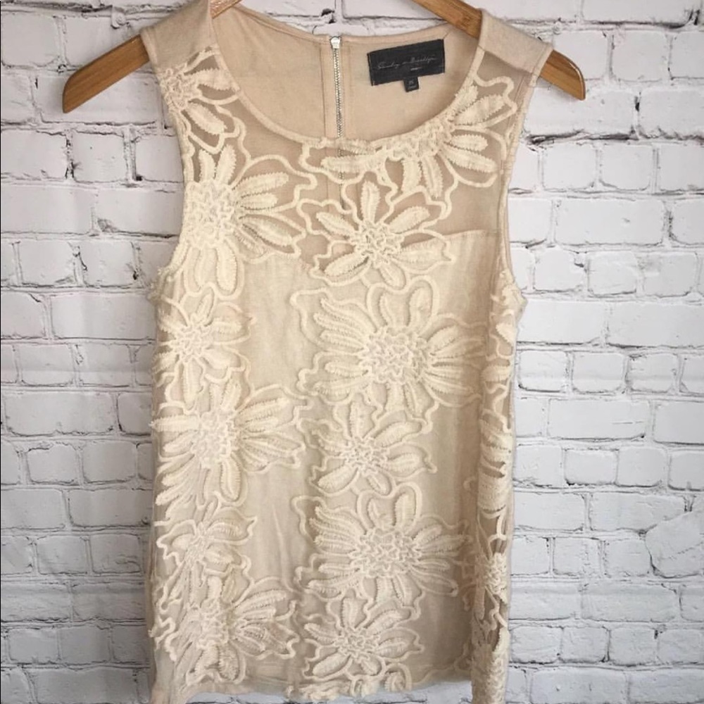 Anthropologie Interlude Lace Top